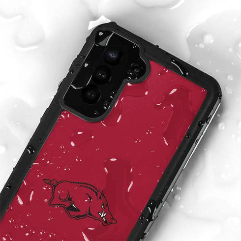 University of Arkansas-Fayetteville Razorbacks Red Logo Galaxy S24 Plus Waterproof Case